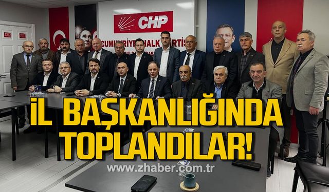 CHP İl Başkanlığında toplandı