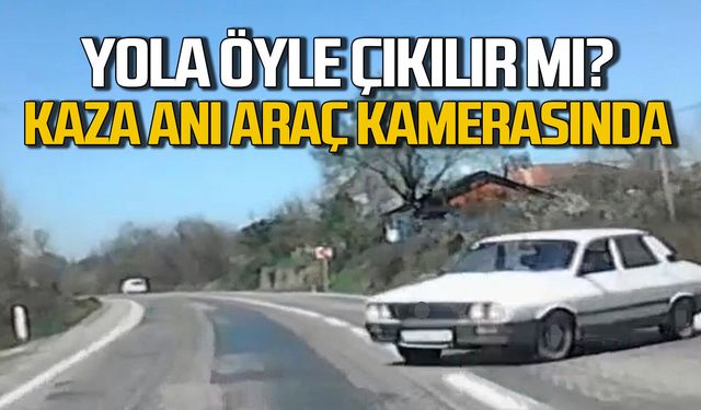 Yola öyle çıkılır mı... Kaza anı kamerada