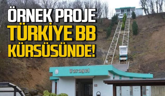 Çaycuma'nın örnek projeleri Türkiye Belediyeler Birliği kürsüsünde
