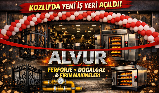 Kozlu’da Alvur ferforje doğalgaz ve fırın makineleri açıldı