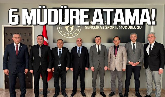 Zonguldak'ta Spor İlçe Müdürleri'nin yeri değişti