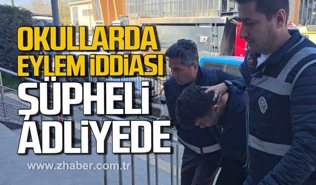 Zonguldak'ta okullarda eylem iddiası. Şüpheli adliyeye sevk edildi.