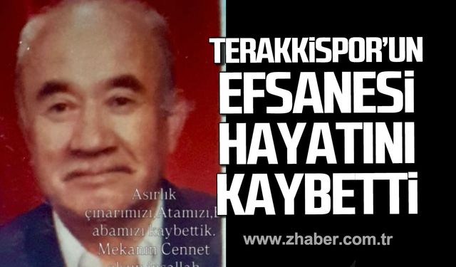 Terakkispor’un efsane futbolcusu İbrahim Tel hayatını kaybetti.