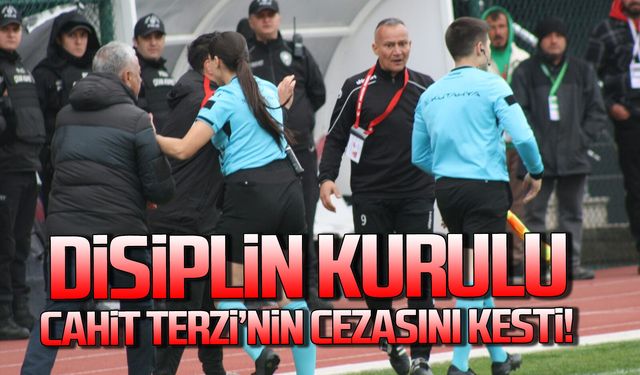 Disiplin Kurulu, Cahit Terzi'nin cezasını kesti
