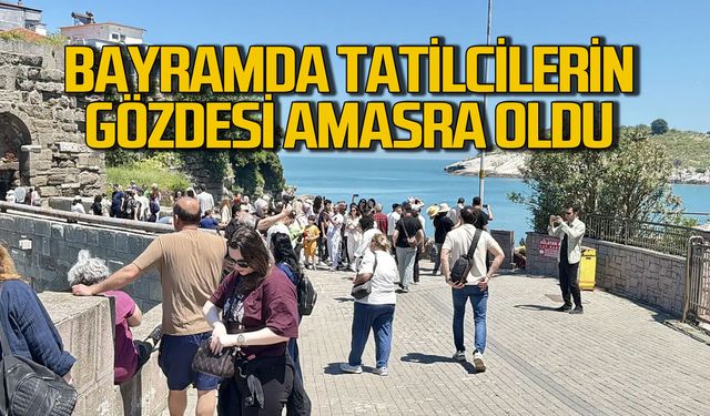 Bayramda tatilcilerin tercihi Amasra oldu