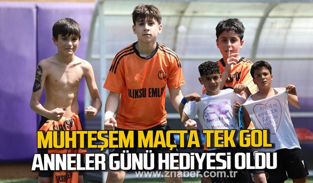 Muhteşem maçta tek gol. Anneler günü hediyesi oldu.