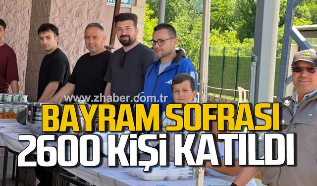 Bakacakkadı’da Bayram sofrası: 2600 kişi katıldı