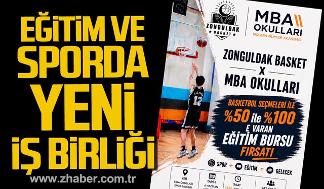 Zonguldak Basket'ten eğitim ve sporda yeni iş birliği.