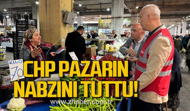 CHP Kilimli Pazaryerinde vatandaşlarla buluştu