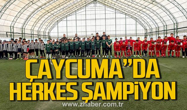 U9 Çaycuma Cup” futbol turnuvası büyük ilgi gördü.