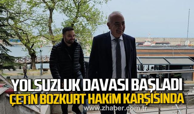 Yolsuzluk Davası başladı. Çetin Bozkurt hakim karşısında.