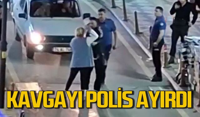 Sokak ortasındaki kavgayı polis ayırdı