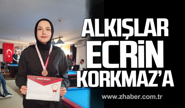 Ecrin Korkmaz Ankara’dan Zonguldak’a Türkiye 4.sü olarak döndü.