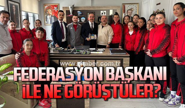 Zonguldak ekibiniden, Hokey Federasyonu'na anlamlı ziyaret