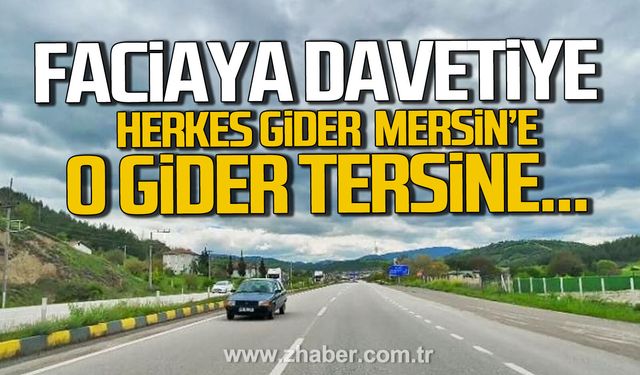 Karabük-Eskipazar kara yolunda ters yönde ilerleyen sürücü faciaya davetiye çıkarttı.