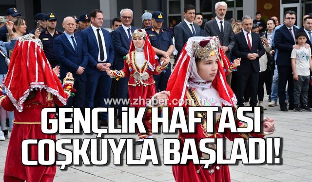 Gençlik haftası coşkuyla başladı