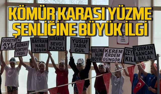 Kömür Karası Yüzme Şenliği’ne yoğun katılım