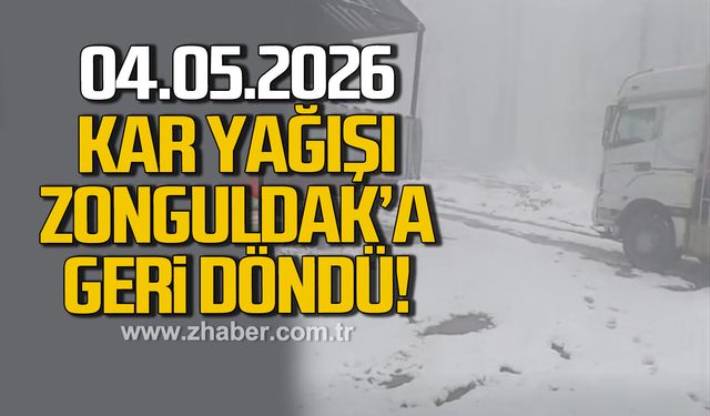 Mayıs ayında kar yağışı Zonguldak'ta etkisini gösterdi