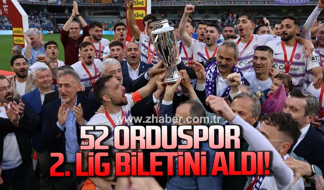 Sebat’tan Sonra 52 Orduspor da 2. Lig biletini aldı