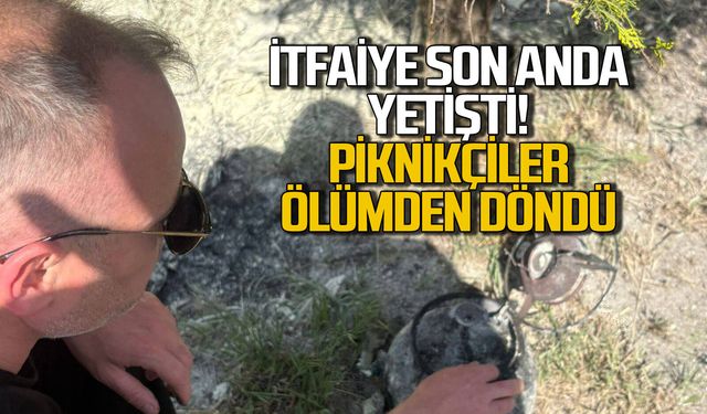 İtfaiye son anda yetişti... Piknikçiler ölümden döndü