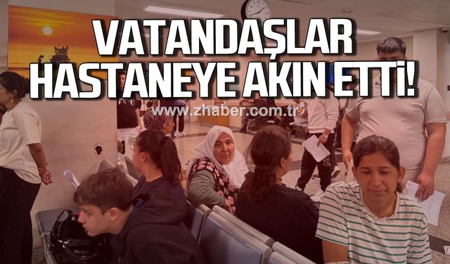 Bayram sonrası Ereğli Devlet Hastanesi'ne akın ettiler