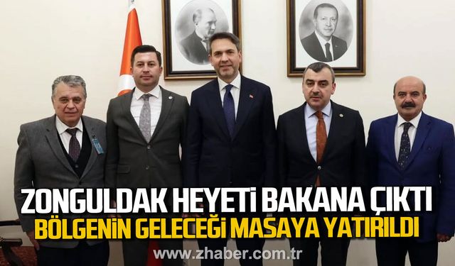 Zonguldak Heyeti'nden Bakan Alparslan Bayraktar’a ziyaret.