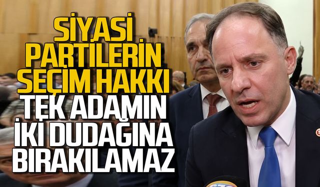 Deniz Yavuzyılmaz: “Siyasi partilerin seçim hakkı tek adamın iki dudağına bırakılamaz"