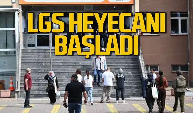 Çocuklar içeride, anne-babalar dışarıda... LGS heyecanı başladı