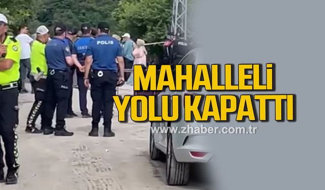 Kıyıcak mahallesi’nde kamyon tepkisi: Yolu kapattılar
