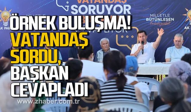 Kilimli’de vatandaş sordu, Başkan Kamil Altun cevapladı