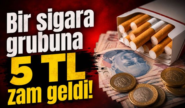 Sigara tiryakilerine kötü haber: 5 lira zam geldi