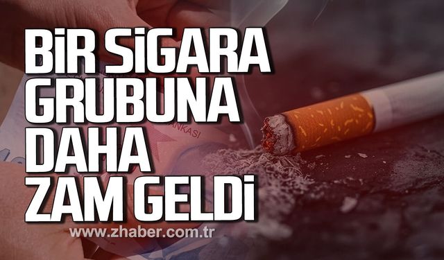 Bir sigara grubuna daha zam geldi