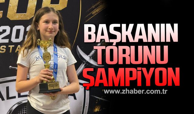 Başkan Posbıyık’ın torunu Hatice Tuva şampiyon oldu