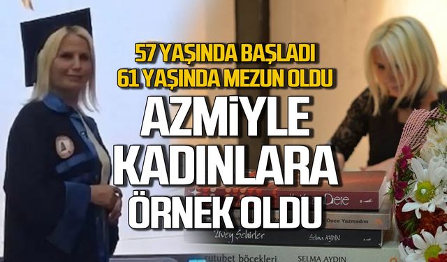 57 yaşında başladı 61 yaşında mezun oldu… Azmiyle tüm kadınlara örnek oldu