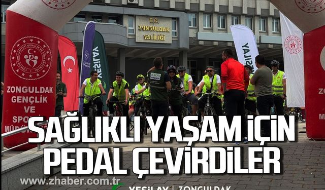 Yeşilay Bisiklet Turu Zonguldak'ta coşkuyla gerçekleşti