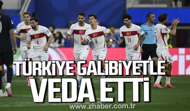 Türkiye galibiyetle veda etti.