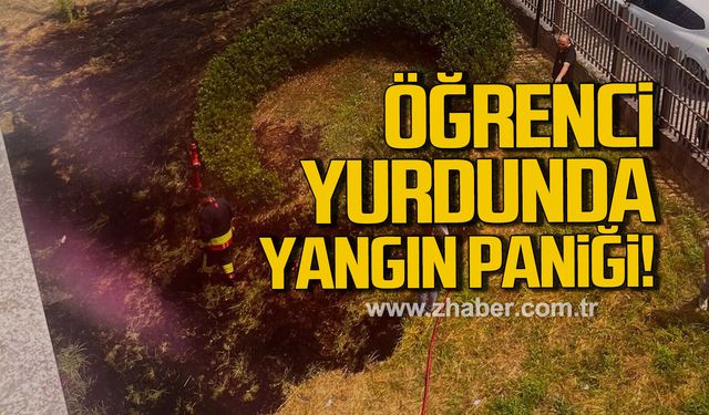 Alaplı'da öğrenci yurdunda yangın paniği