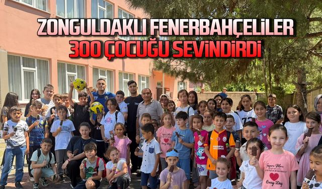 Zonguldaklı Fenerbahçeliler 300 çocuğu sevindirdi