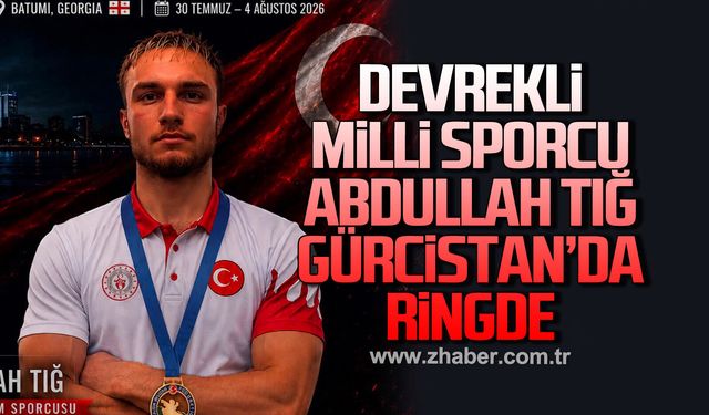 Devrekli Milli Sporcu Abdullah Tığ Gürcistan’da ringde