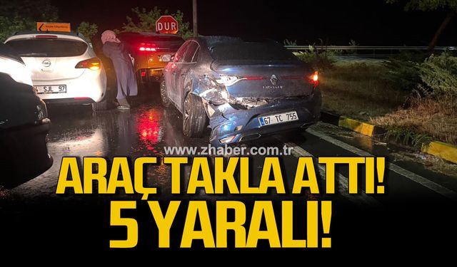 Alaplı Akçakoca yolunda kaza;5 yaralı