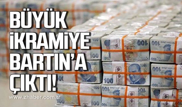Büyük ikramiye Bartın'a çıktı
