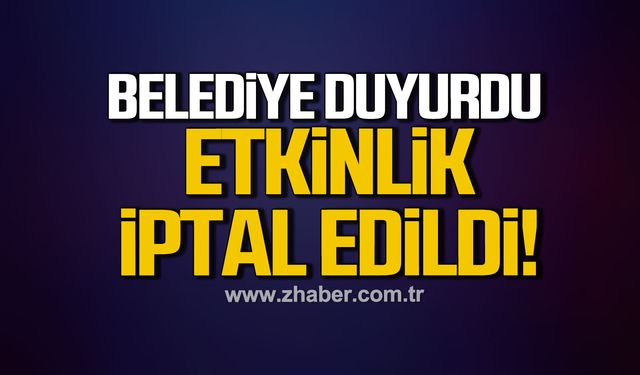 Kozlu Belediyesi’nden duyuru: Sinema etkinliği iptal edildi