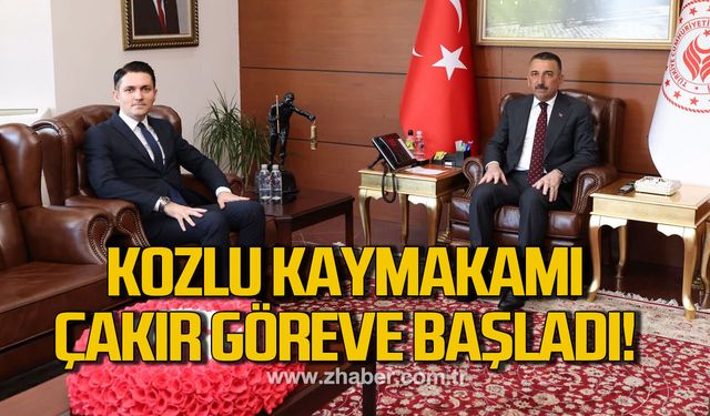 Kozlu’nun yeni kaymakamı Evren Çakır göreve başladı