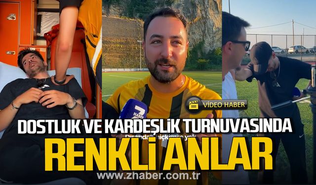 Dostluk ve kardeşlik futbol turnuvasında renkli anlar.