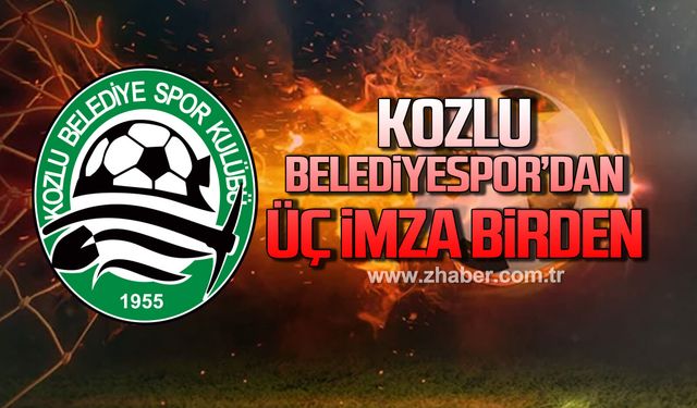 Kozlu Belediyespor'dan 3 transfer birden