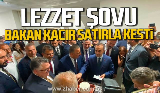 Sanayi ve Teknoloji Bakanı Mehmet Fatih Kacır manda yoğurdunu satırla kesti.