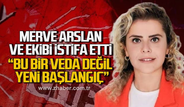 Kozlu'da Merve Arslan ve ekibi CHP'den istifa etti