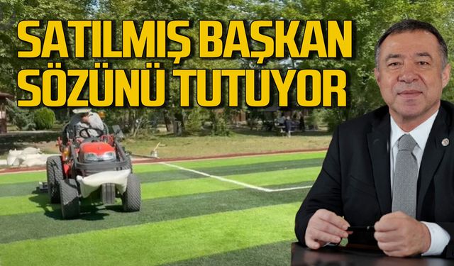Satılmış Gebeş verdiği sözleri tutmaya devam ediyor