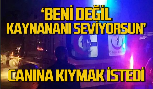 Canına kıymak istedi: "Beni değil kaynananı daha çok seviyorsun"