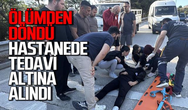 Ölümden döndü: Hastanede tedavi altına alındı